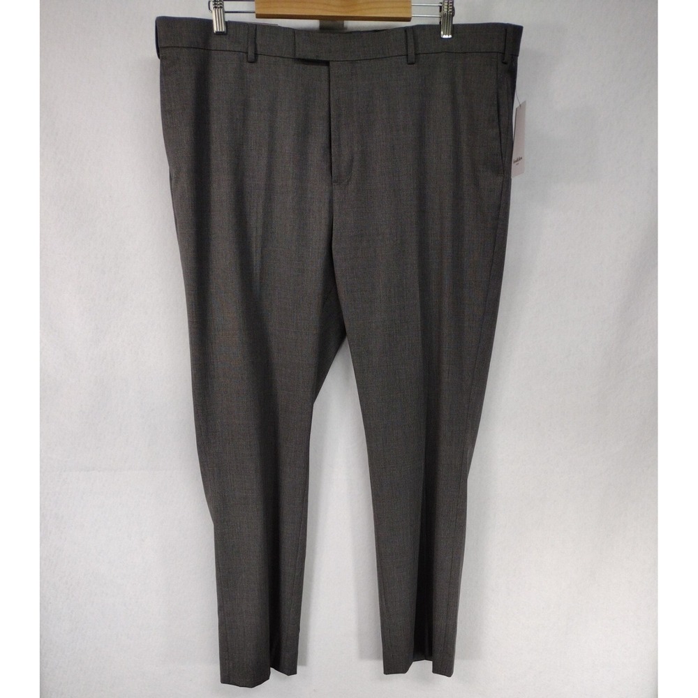 NWT Goodfellow Men's 42W 32L Slim Fit Wool Blend Suit Pants Thunder Gray Stretch